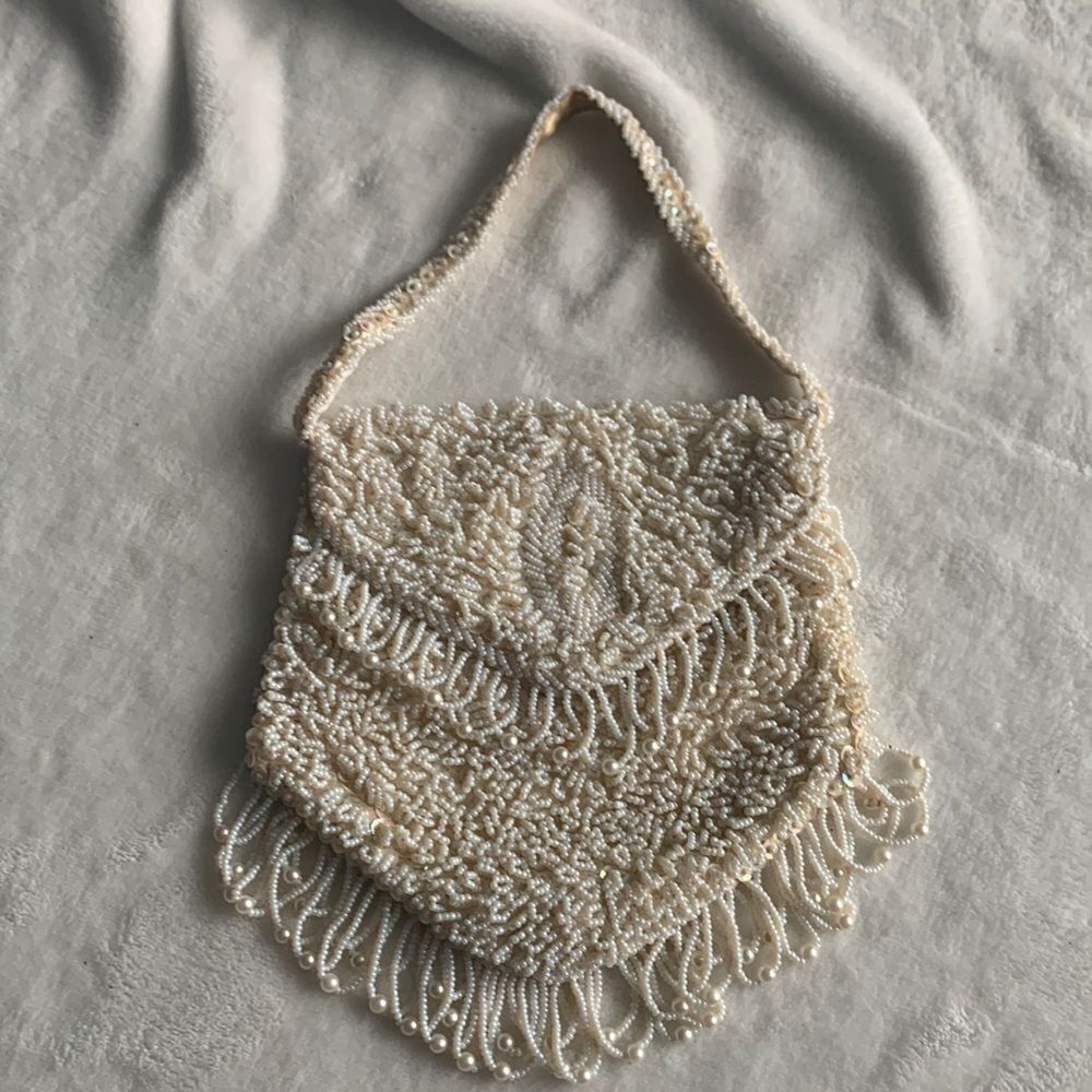 VINTAGE Bon Soir Beaded Evening Bag